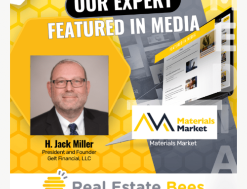 Gelt Financial president Jack Miller featured real estate expert on MaterialsMarket.com