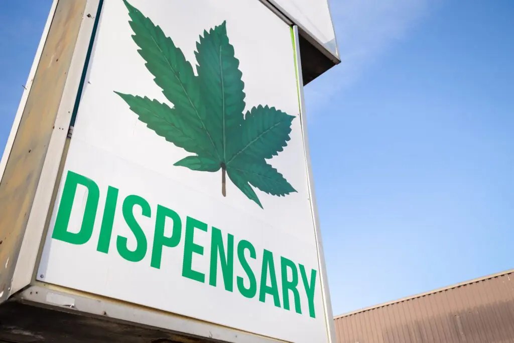 sign of cannabis dispensary