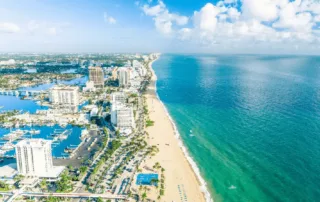 aerial view of fort lauderdale beach