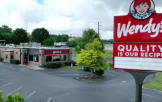 Wendy's restaurant sign