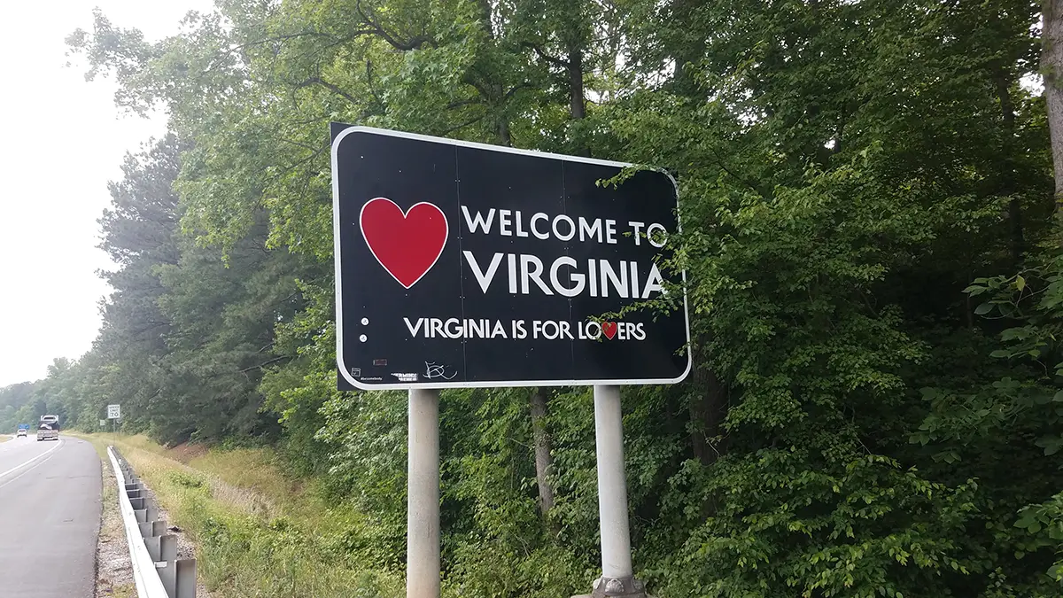 welcome to virgina sign
