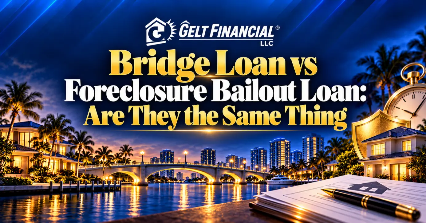 Bridge Loan vs Foreclosure Bailout Loan - Are They the Same Thing