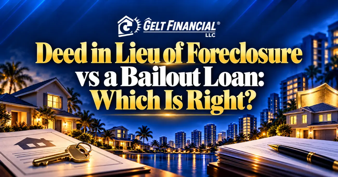 Deed-in-Lieu of Foreclosure vs. a Bailout Loan: Which Is Right?
